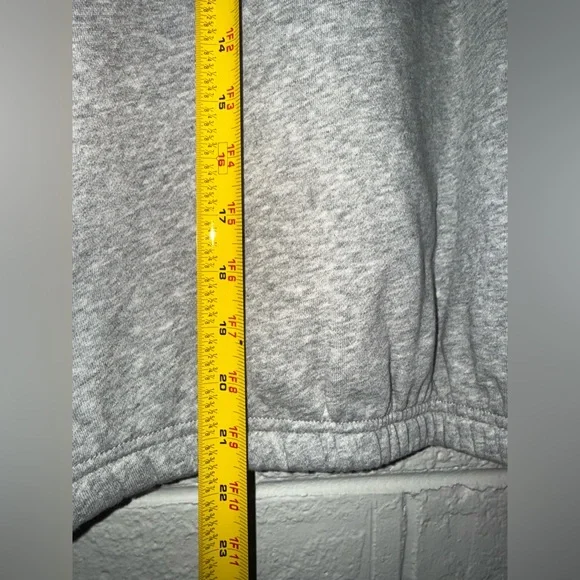 NWT JOYLAB Women's Fleece Cropped Crewneck  Sweatshirt Heathered Gray S L XL XXL - Picture 5 of 9